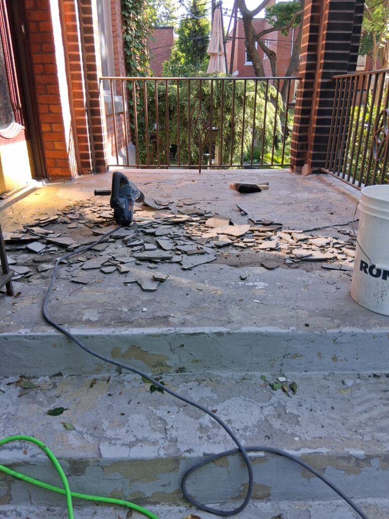 Réparation de balcon de béton